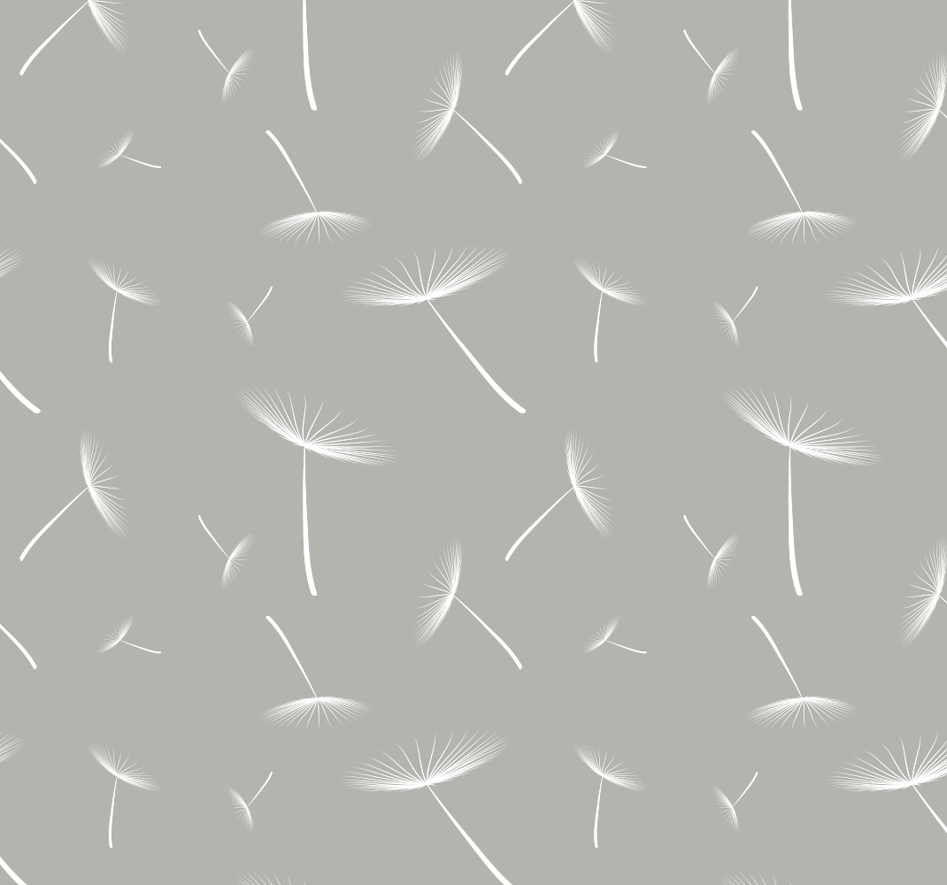 Tappeto vinile camera da letto fiori grigi chiari - TenStickers