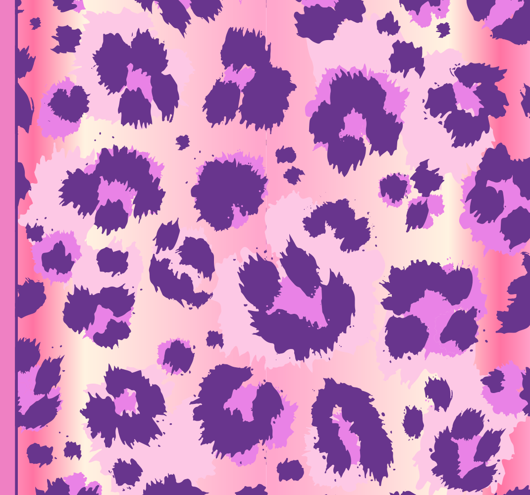 Tappeto vinile camera da letto pelliccia leopardata rosa - TenStickers