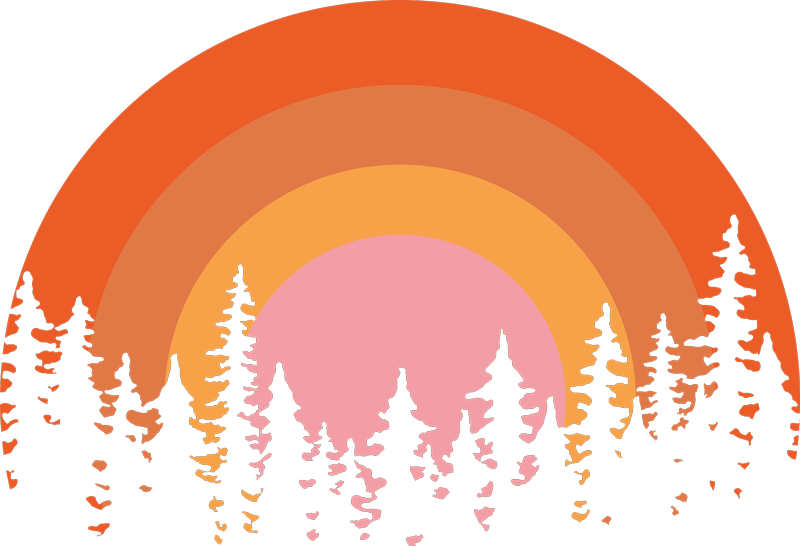 Tappeto vinile natura sole vintage - TenStickers