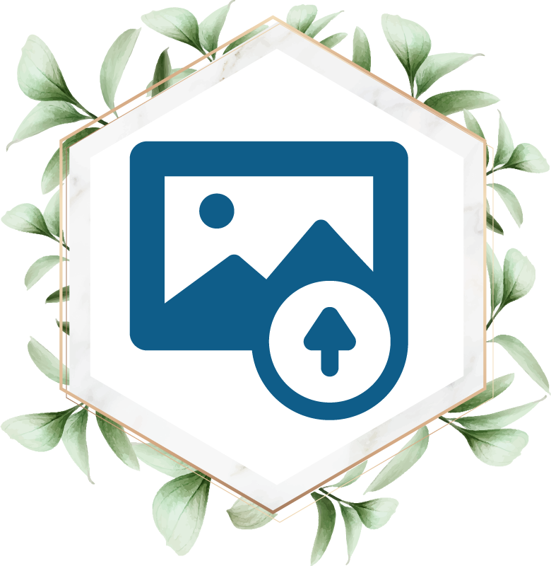 Tappeto vinile natura donna con foglie - TenStickers