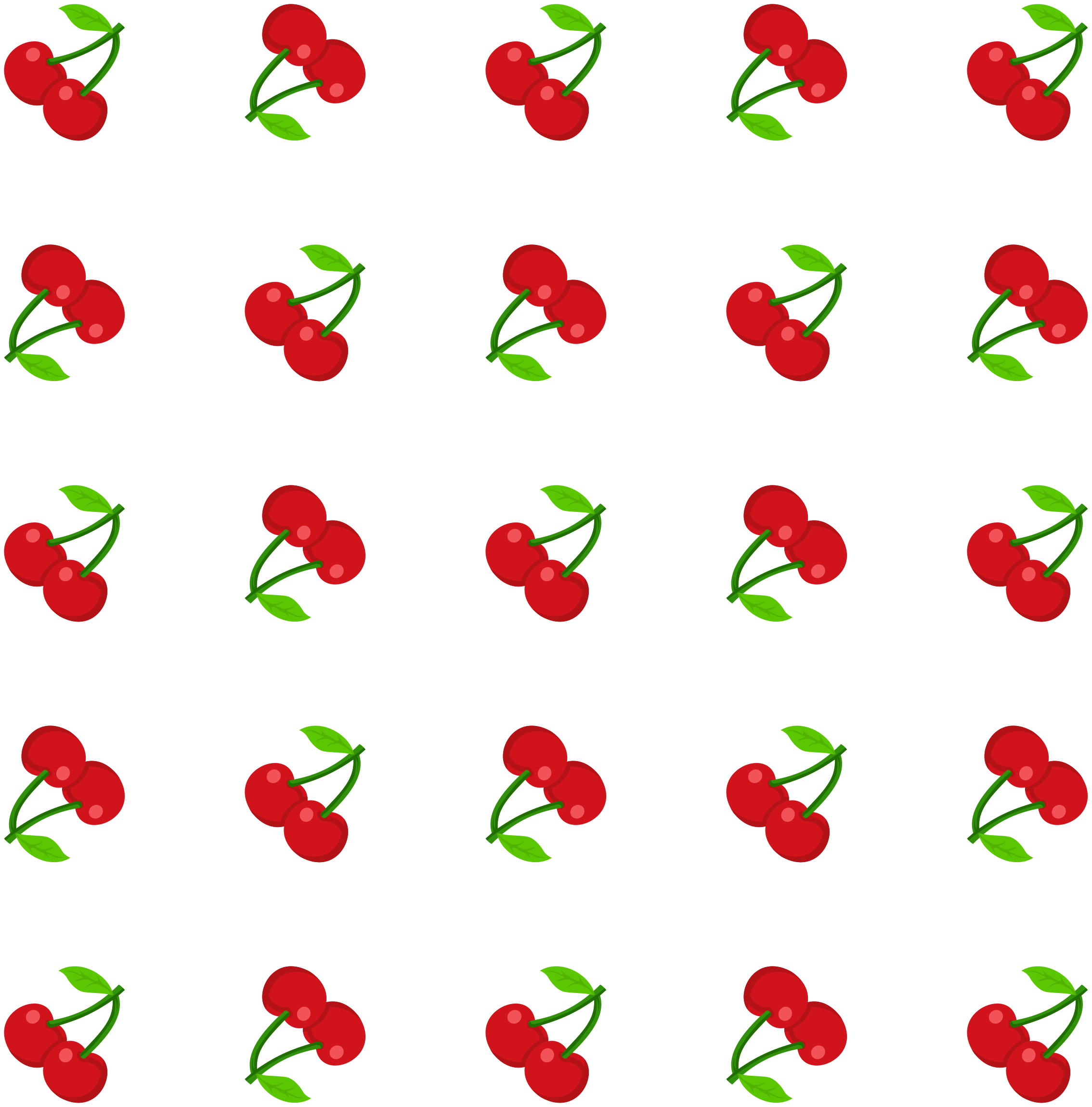 Tappeto vinile natura design a motivi ciliegia - TenStickers