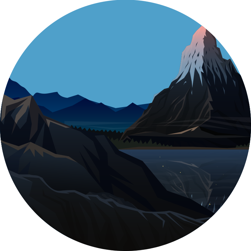 Tappeto vinile natura vista panoramica montagna - TenStickers