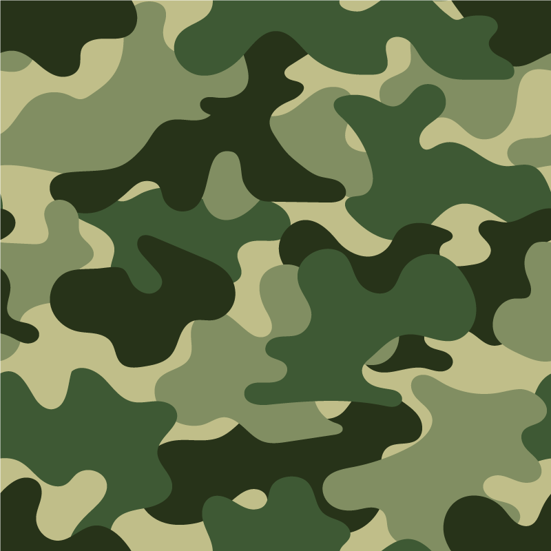 Tappeto vinile natura stampa camouflage - TenStickers