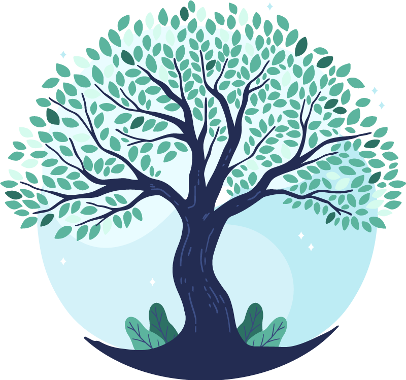 Tappeto vinile natura design alberi rigogliosi - TenStickers