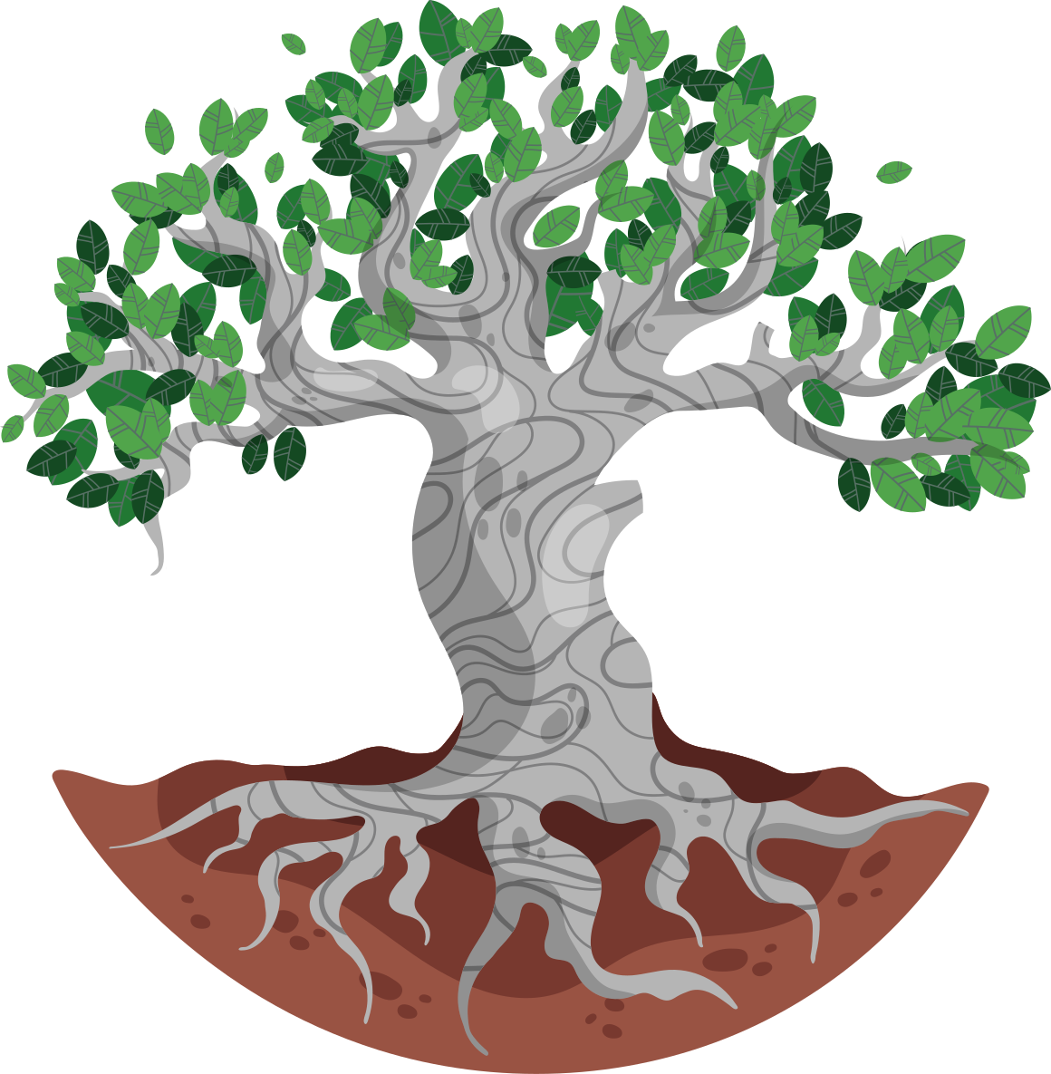 Tappeto vinile natura radici d'albero stilizzate - TenStickers