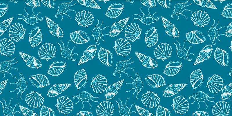 Tappeto vinile natura stile conchiglia - TenStickers