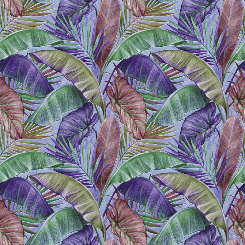 Tappeto vinile natura idea foglia tropicale - TenStickers