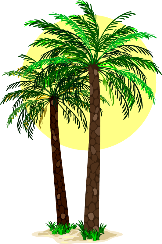 Tappeto vinile fiori palme tropicali - TenStickers