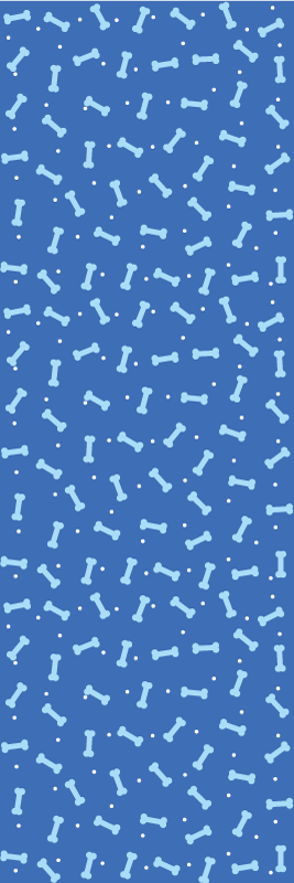 Tappeto vinile camera da letto sfondo blu ossa seamless - TenStickers