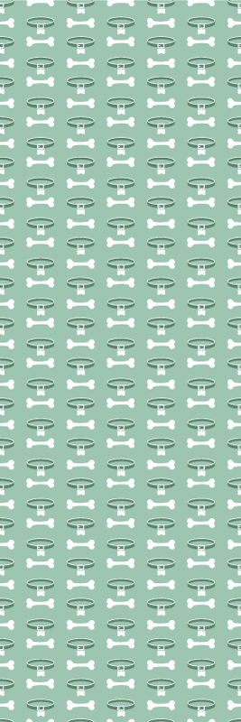 Tappeto vinile camera da letto motivo cani vivaci - TenStickers