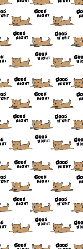 Tappeto vinile camera da letto cane carino che dorme - TenStickers