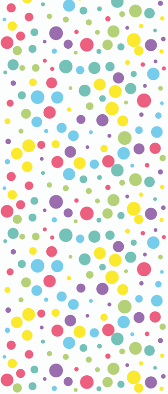 Tappeto vinile camera da letto motivo pois colorati - TenStickers