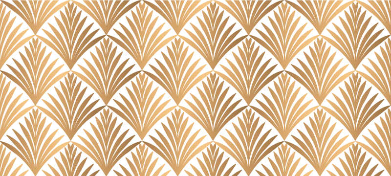 Tappeto vinile geometrico foglia geometrica - TenStickers