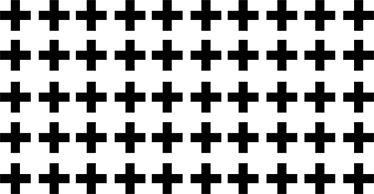 Tappeto vinile geometrico croci bianche e nere - TenStickers