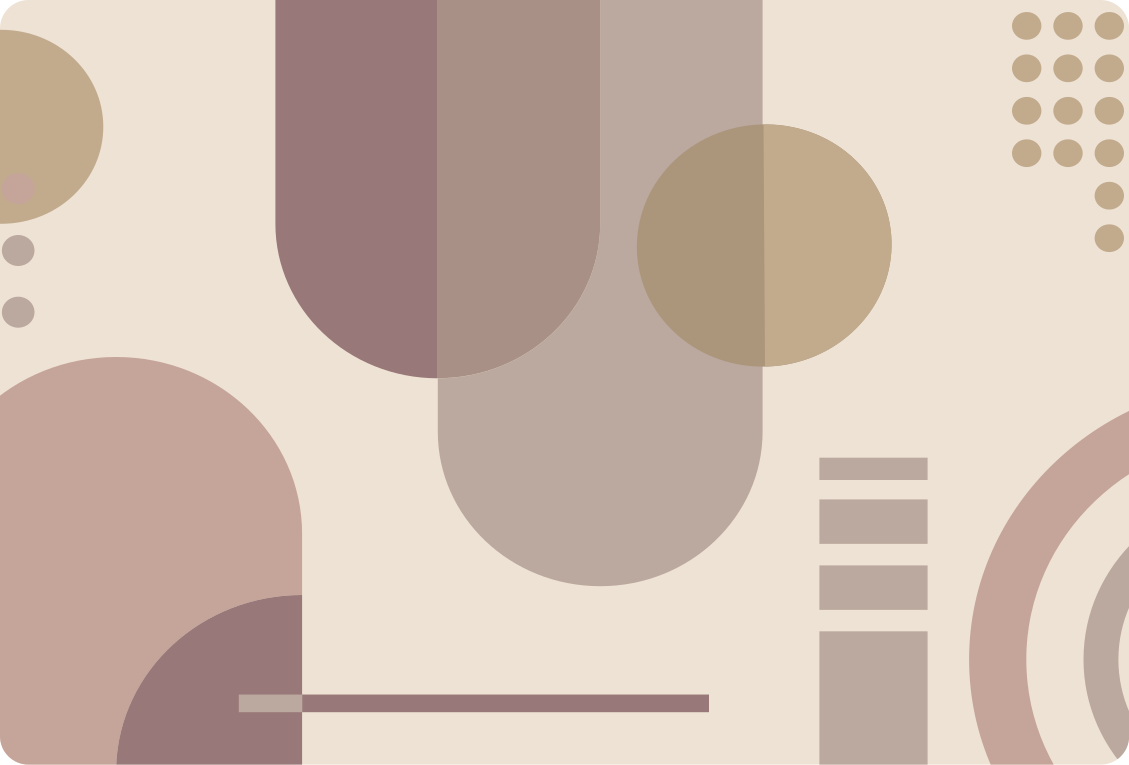 Tappeto vinile geometrico arte moderna marrone - TenStickers