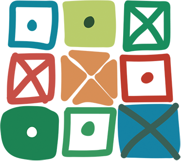 Tappeto vinile geometrico design a quadrati diversi - TenStickers