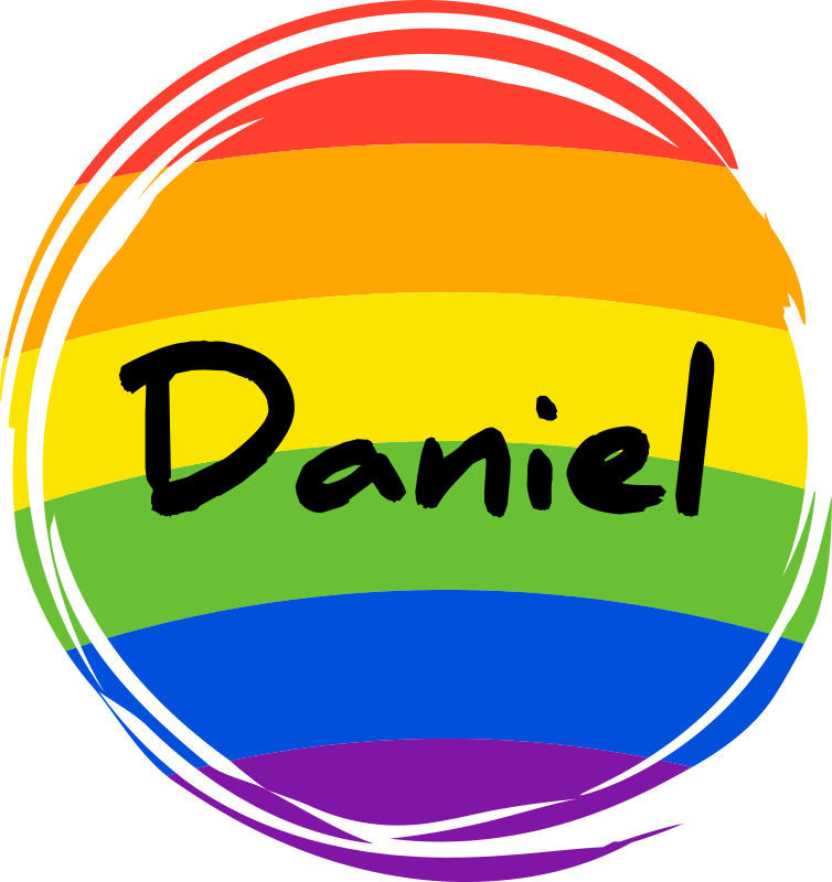 Tappeto vinile geometrico cerchio arcobaleno personalizzato - TenStickers