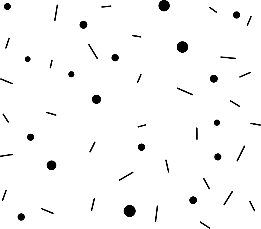 Tappeto vinile geometrico confetti a cerchi e linee - TenStickers