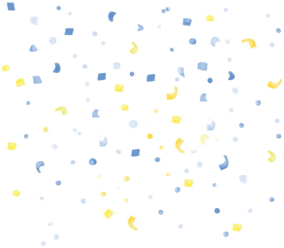 Tappeto vinile geometrico confetti ad acquerello - TenStickers
