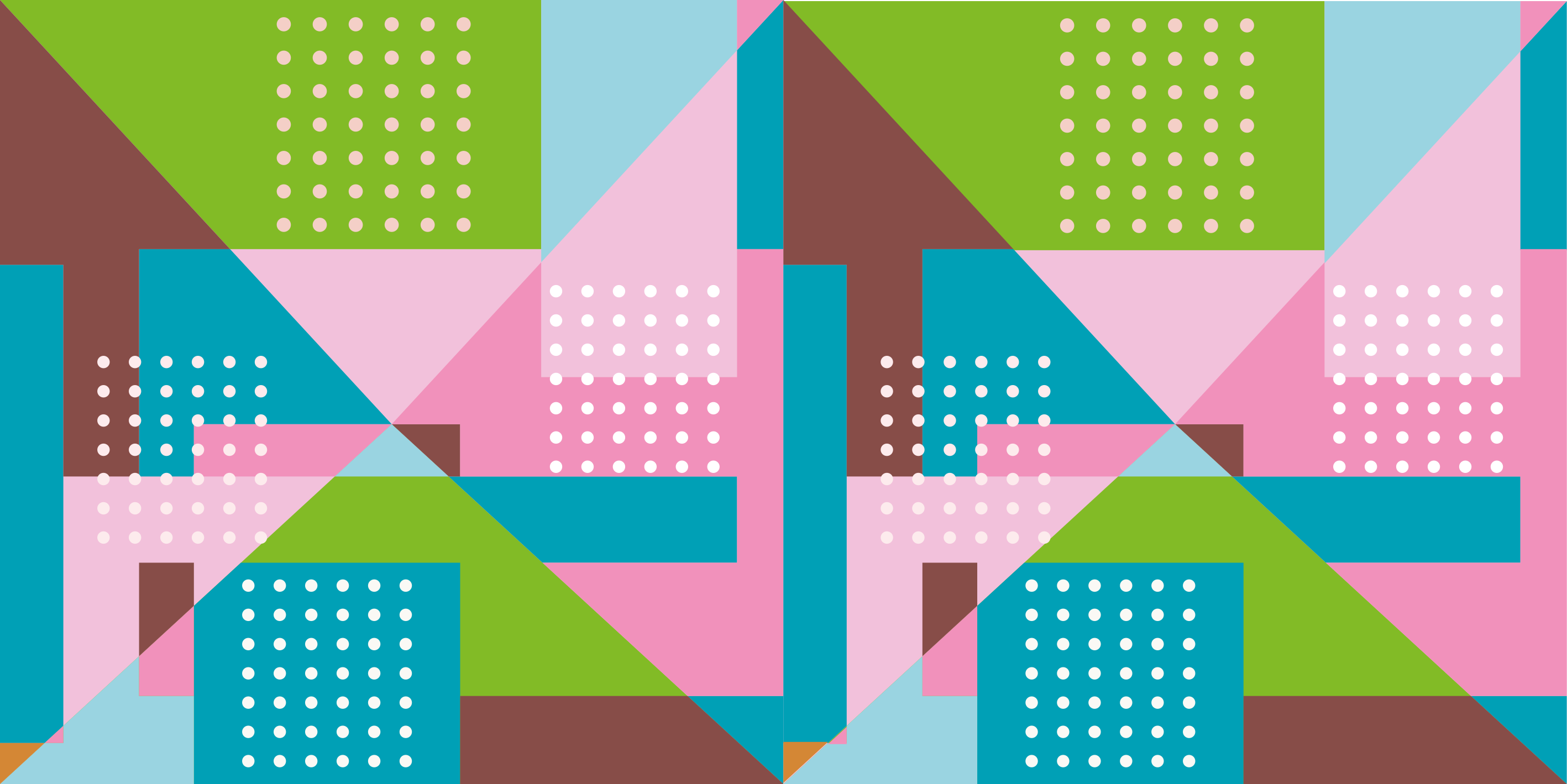 Tappeto vinile geometrico a motivi geometrici pastello - TenStickers