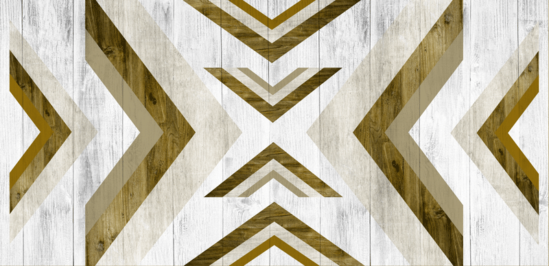 Tappeto vinile geometrico copertura scrivania strutturata - TenStickers