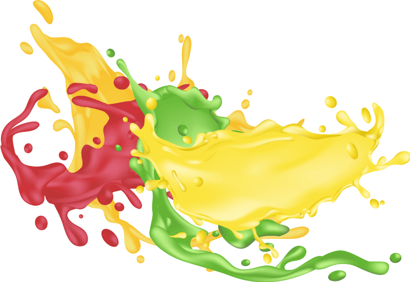 Tappeto vinile geometrico forme di colore splash - TenStickers