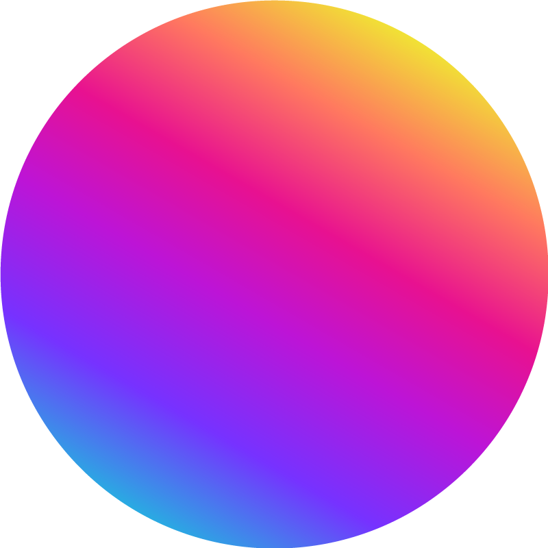 Tappeto vinile geometrico cerchio gradiente colorato - TenStickers