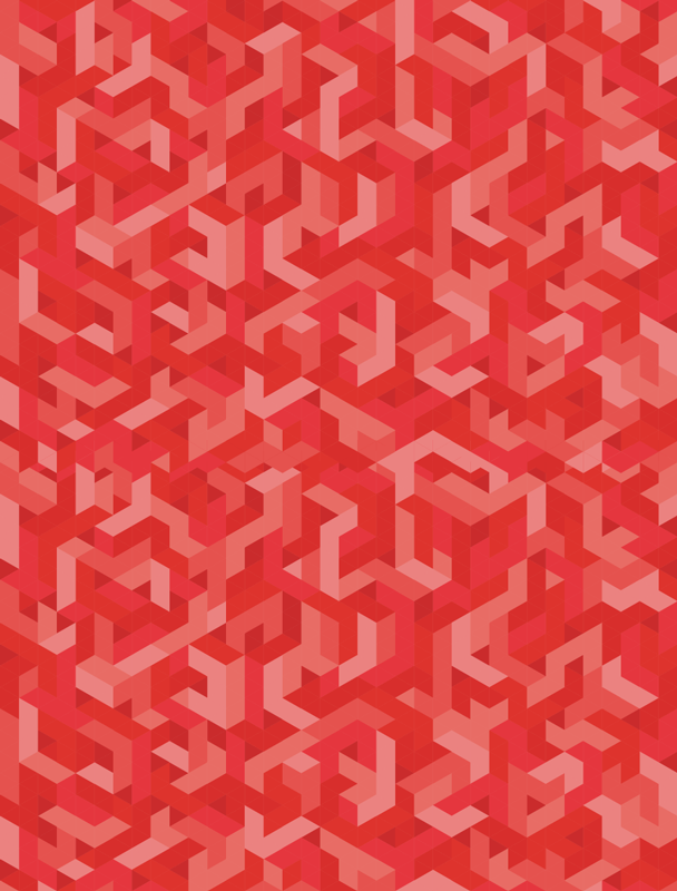 Tappeto vinile geometrico configurazione intricata - TenStickers