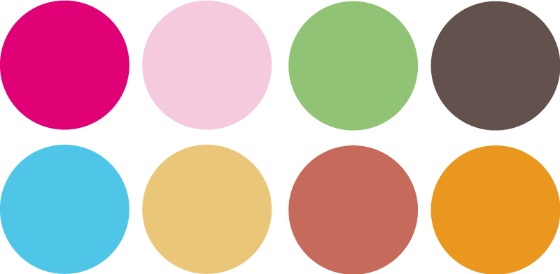 Tappeto vinile per bambini adesivi circolari colorati - TenStickers