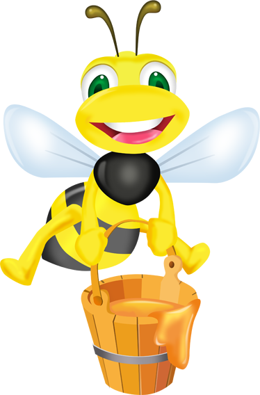 Tappeto vinile per bambini adesivo ape cubo di miele - TenStickers