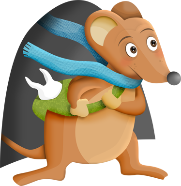 Tappeto vinile per bambini topino dei denti - TenStickers