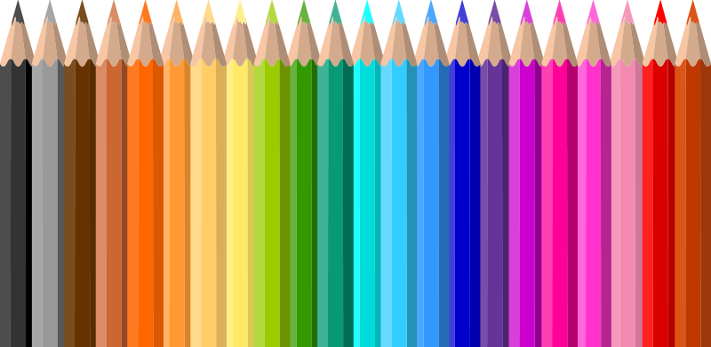 Tappeto vinile per bambini bordo matite colorate - TenStickers