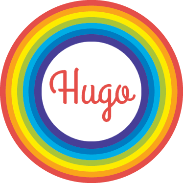 Tappeto vinile per bambini cerchio arcobaleno con nome - TenStickers