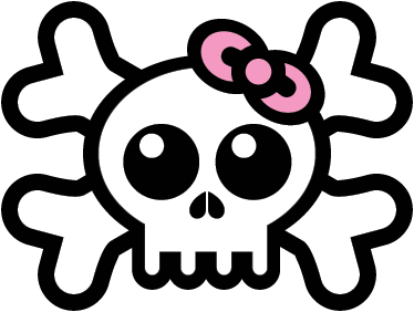 Tappeto vinile per bambini teschio con nastro - TenStickers