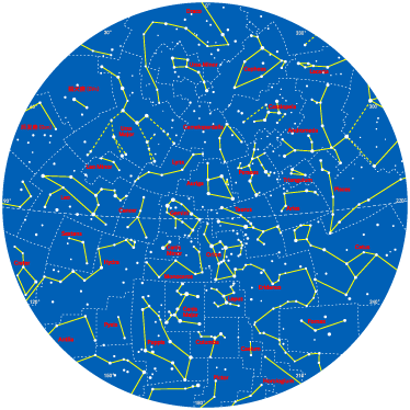 Tappeto vinile per bambini costellazioni emisfero sud - TenStickers