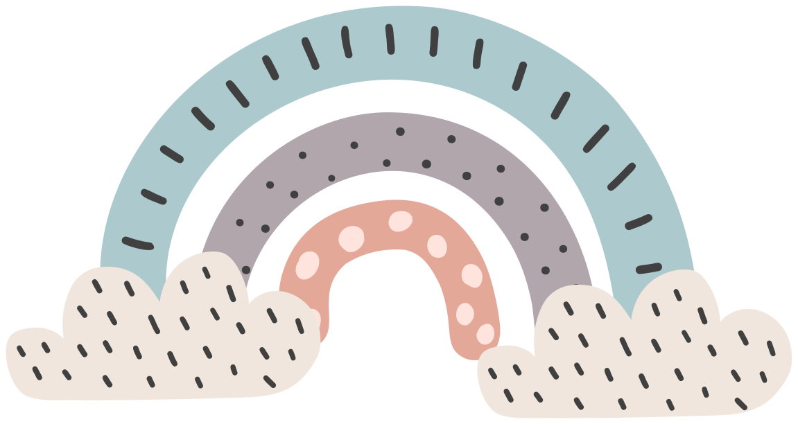 Tappeto vinile per bambini arcobaleno nordico tricolore - TenStickers