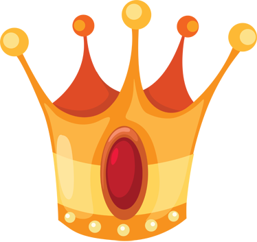 Tappeto vinile per bambini corona reale - TenStickers