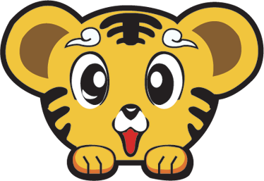 Tappeto vinile per bambini tigre felice - TenStickers