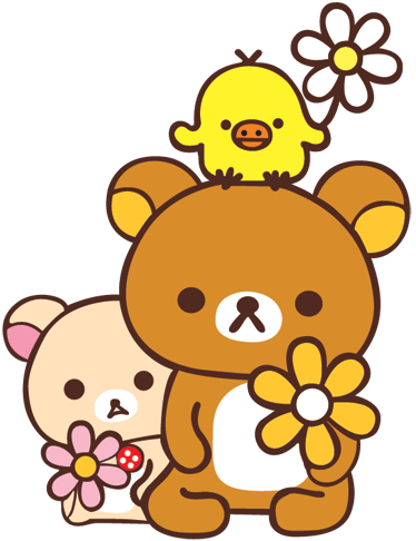 Tappeto vinile per bambini orsetti con uccellino - TenStickers