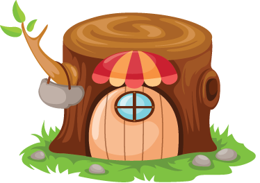 Tappeto vinile per bambini casa del trunk - TenStickers