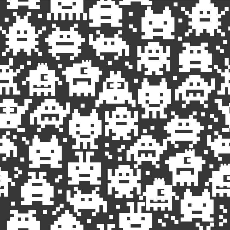 Tappeto vinile per bambini mostri dei videogame - TenStickers