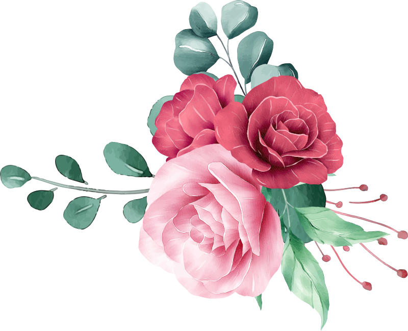 Tappeto vinile camera da letto bouquet di peonie - TenStickers