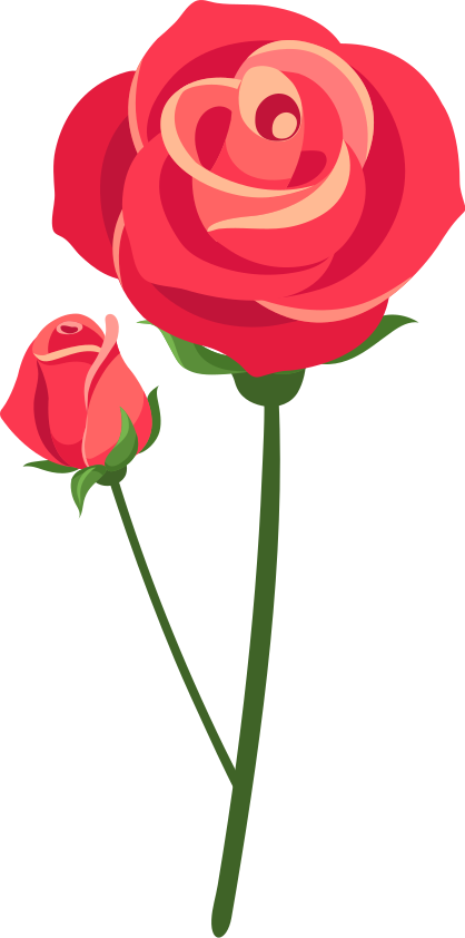 Tappeto vinile camera da letto rose 3d - TenStickers