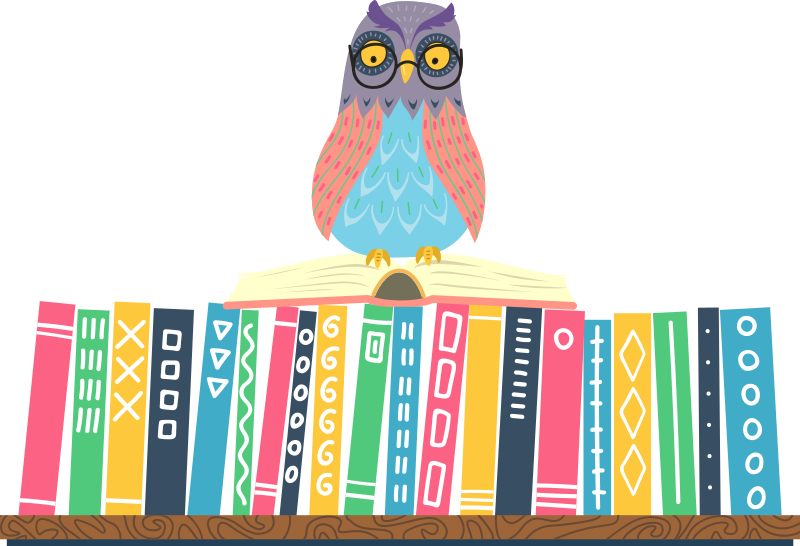 Tappeto vinile camera da letto gufo cartone con occhiali - TenStickers