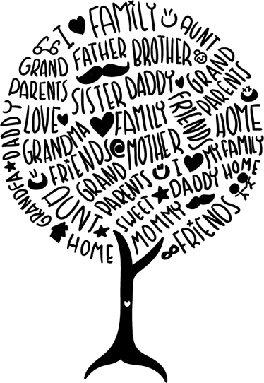 Tappeto vinile camera da letto termini familiari - TenStickers