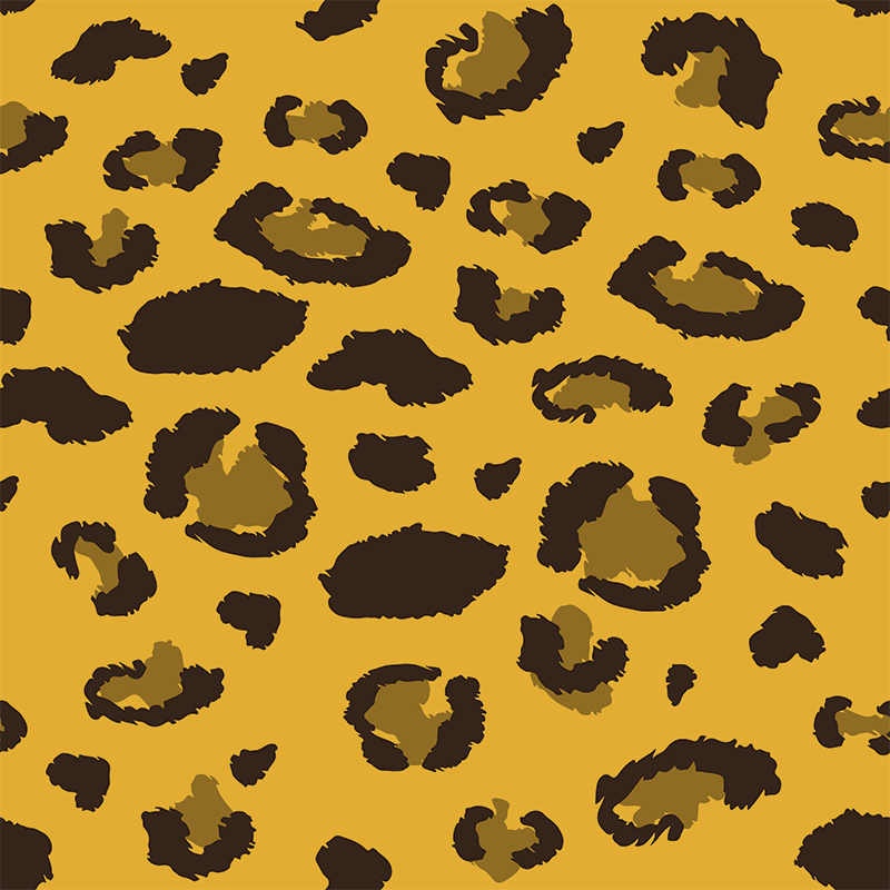 Tappeto vinile camera da letto leopardato - TenStickers