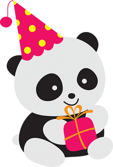 Tappeto vinile per bambini panda baby con regalo - TenStickers