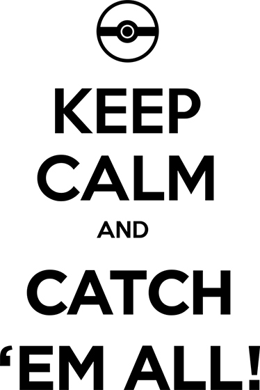 Tappeto vinile giochi pokémon mantieni la calma - TenStickers