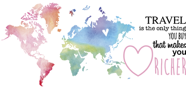 Tappeto vinile mappamondo e testo sui viaggi en - TenStickers