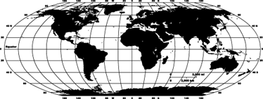Tappeto vinile mappamondo mappa monocolore - TenStickers